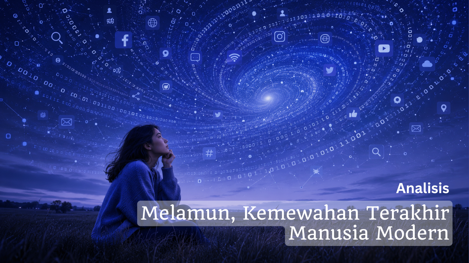 Diri – melamun Melamun bukan pengganti kerja keras, melainkan rangkaian dari kerja keras itu sendiri. Melamun adalah ruang ketika otak diberi kesempatan mengartikulasikan semua bahan dan data untuk dirangkai menjadi “sesuatu”.